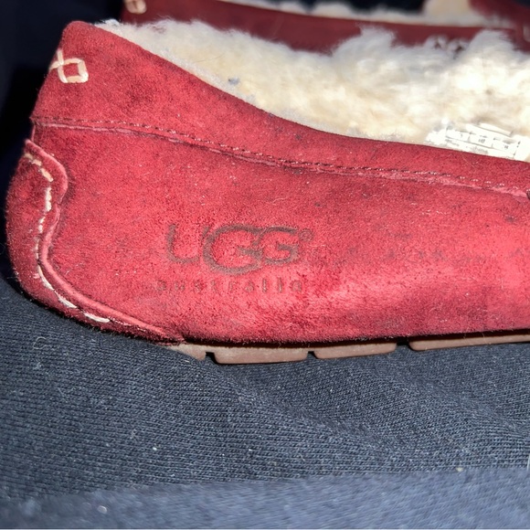 UGG Australia Ansley Slippers Womens SZ 9 Purple Suede Shearling - Picture 7 of 7